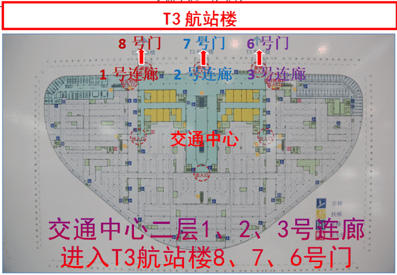 天河机场t3平面图图片